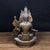 Metal Vintage Bronze Green Tara Statue With Gemstone Inlays For Sale - Image 7 of 9