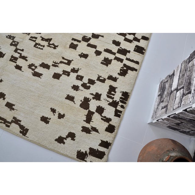 Mid 20th Century Turkish Neutral Hemp Rug For Sale - Image 10 of 10