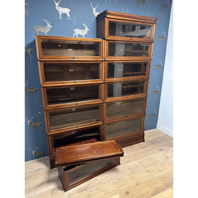 Antique Bookcase from Globe Wernicke, 1890s, Set of 12 For Sale - Image 10 of 11