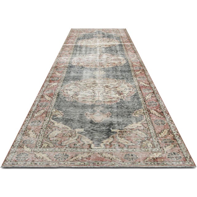 1960s Turkish Oushak Runner For Sale In Los Angeles - Image 6 of 6