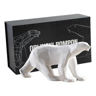 White Pompon Bear from Richard Orlinski For Sale