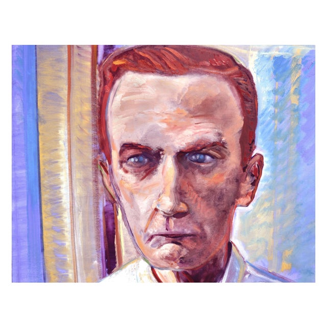 Portrait of Noir Fiction writer Cornell Woolrich by Chris Pelletiere (American, B. 1942). Cornell Woolrich wrote the novel...