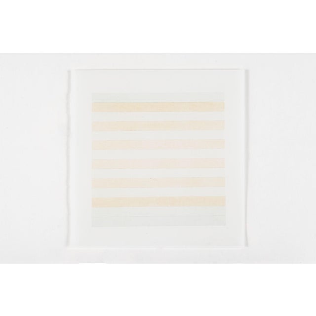 Agnes Martin Limited Edition Lithograph Print Set of 10, Minimalist Abstract Wall Art, 1990s For Sale - Image 11 of 18