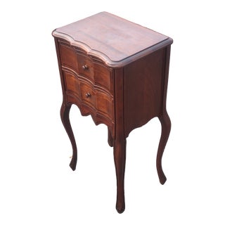 Early 1900s Vintage Louis XV French Oak Nightstand For Sale