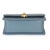 1950s Blue Quilted Calfskin Mini Perfect Fit Flap Bag For Sale - Image 5 of 9