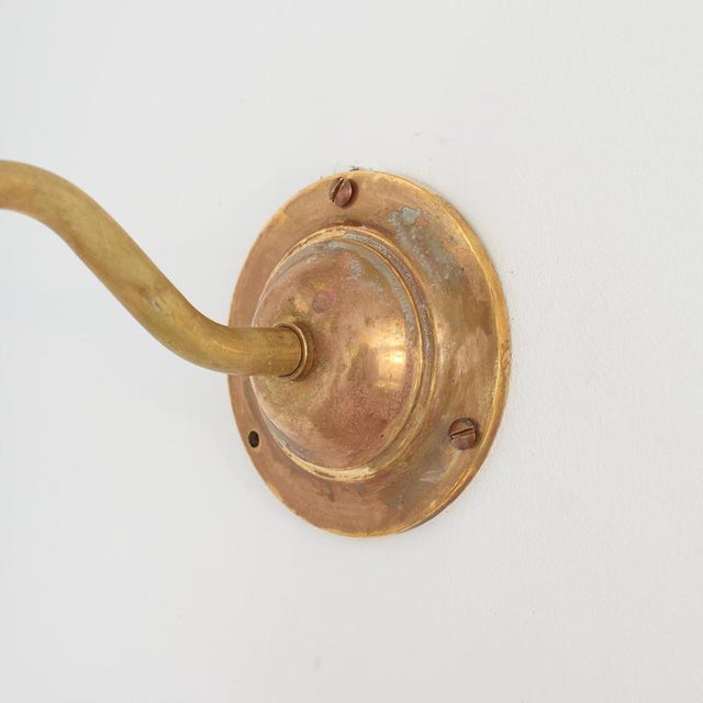 Metal Vintage Church Brass Wall Light, 1920s For Sale - Image 7 of 9