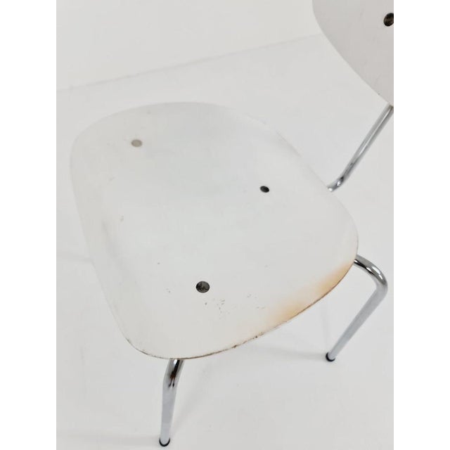 White Austrian Model SE 68 Chair by Egon Eiermann for Wilde & Spieth For Sale - Image 8 of 11