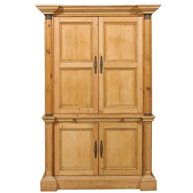 7’ Ft Tall English Coffee Bar With Adjustable Shelves and Drawers For Sale - Image 11 of 11