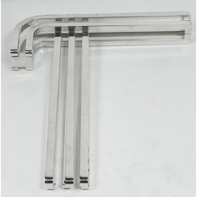 1940s Vintage American Deco Store Door Handles- Set of 4 For Sale In Los Angeles - Image 6 of 8