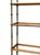 Brown Vintage Faux Bamboo Étagère Bookcase – Hollywood Regency Chinoiserie Glass & Wood Display Shelving For Sale - Image 8 of 10