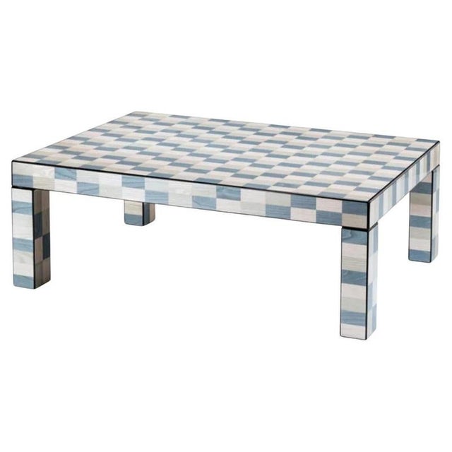 Wood Rectangular Venezia Laguna Coffee Table by Morici For Sale - Image 7 of 7