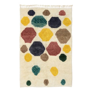 Hand-Knotted Wool Rug by Azele Studio For Sale