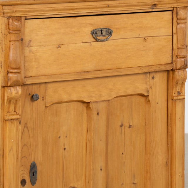 19th Century Hungarian Pine Cabinet Sideboard With Drawer For Sale - Image 10 of 18