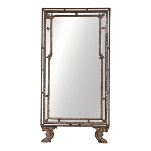 Early 18th Century Tall Baroque Carved, Mecca Silvered and Giltwood Mirror