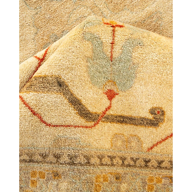 Textile Eclectic, One-of-a-Kind Hand-Knotted Area Rug - Ivory, 9' 1" x 12' 1" For Sale - Image 7 of 8