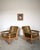 Henning Kjærnulf Danish Oak Lounge Chairs Original Wool Upholstery For Sale - Image 15 of 18