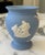 Vintage English Wedgwood Blue Jasperware Neoclassical Vase For Sale - Image 13 of 17
