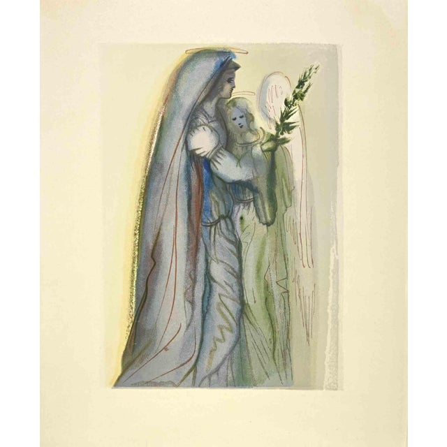 Modern Salvador Dali, The Archangel Gabriel, Woodcut, 1963 For Sale - Image 3 of 3