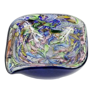 Large Murano Tutti Frutti Art Glass Bowl by Dino Martens for AvEM, Italy, 1960s
