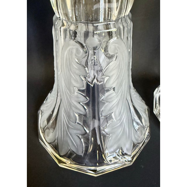Pair of Reversible Glass Vases & Taper/Pillar Candleholders For Sale - Image 9 of 12