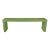 Custom 90" Oversized Waterfall Console Table in Kiwi For Sale