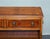 Vintage Burr Yew Wood Open Dwarf Library Bookcase with Two Drawers For Sale - Image 11 of 13