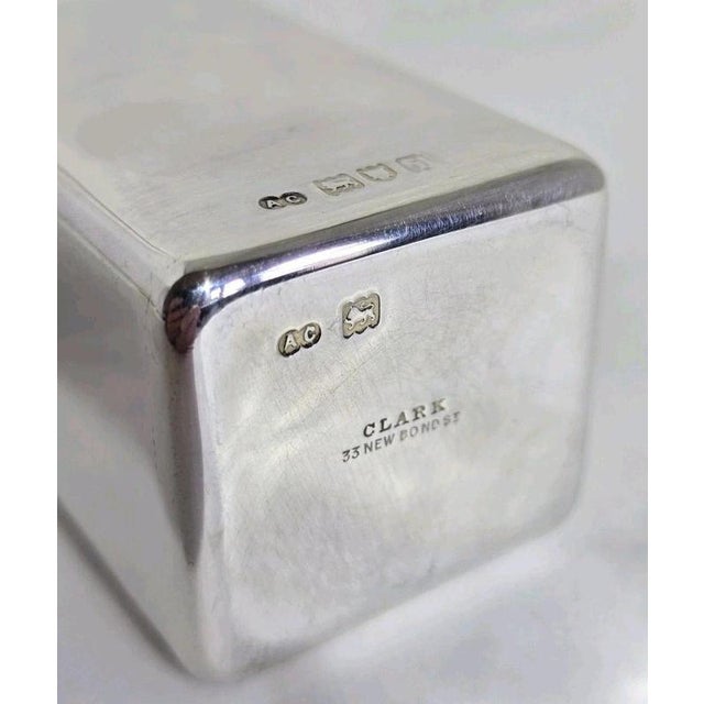 Antique Edwardian Sterling Silver Gilt Scent Bottle from Alfred Clark, 1904 For Sale - Image 13 of 18