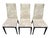 Set of 6 High-Back Modern Dining Chairs – Black Lacquer With Suede Upholstery For Sale - Image 11 of 12
