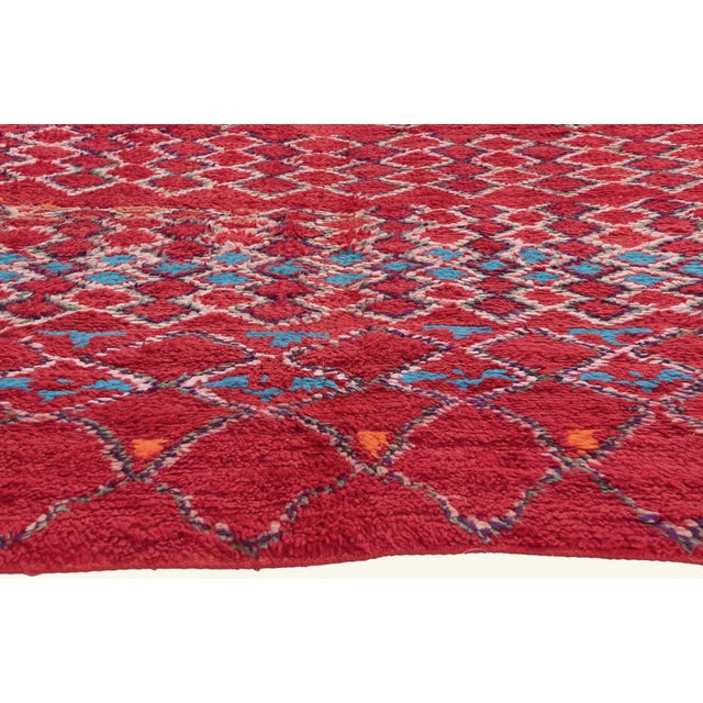 Berber Tribes of Morocco Vintage Beni M'Guild Moroccan Rug, 06'02 X 08'11 For Sale - Image 4 of 10