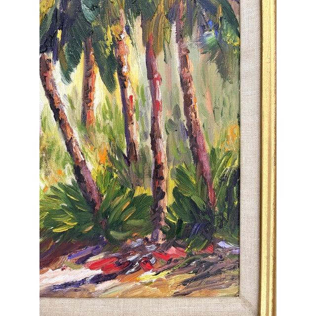 Original Signed & Framed Oil Painting on Russian Linen Titled 'Tropical Breeze' by William Vincent (American 1939-2004) For Sale In West Palm - Image 6 of 17