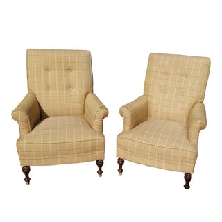 Traditional Club Chairs by Mitchel Gold - a Pair For Sale