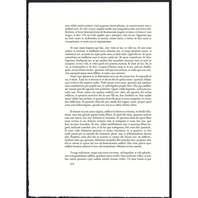 Printmaking Materials 1969 Salvador Dalí Biblia Sacra Lithograph "Proeliom Magnum in Caelo" (A Great Battle in Heaven) For Sale - Image 7 of 11