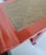 Vintage Chinoiserie Regency Style Red Lacquer Altar Console Table With Gold Leaf Cutput Accents For Sale - Image 11 of 11