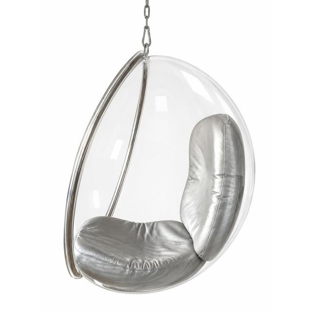 Suspended mid-century Bubble Chair, designed in 1968 by Finnish designer Eero Aarnio and manufactured by Adelta. It...