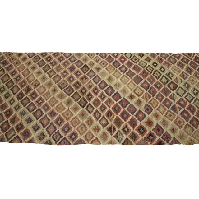 Vintage Turkish Kilim Runner For Sale - Image 4 of 7