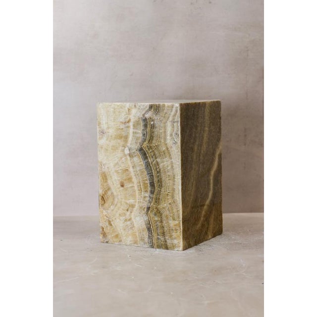 Side Table in Onyx For Sale - Image 3 of 8