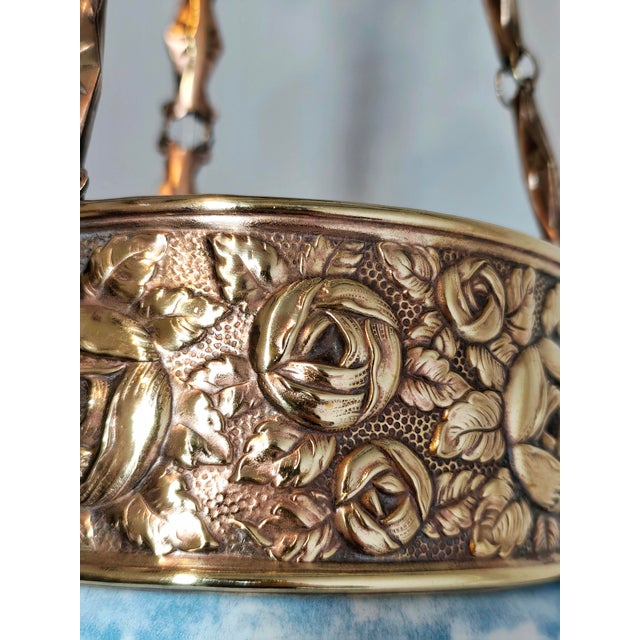 Art Nouveau Pendant Lamp, Spain, 1930s For Sale - Image 16 of 17