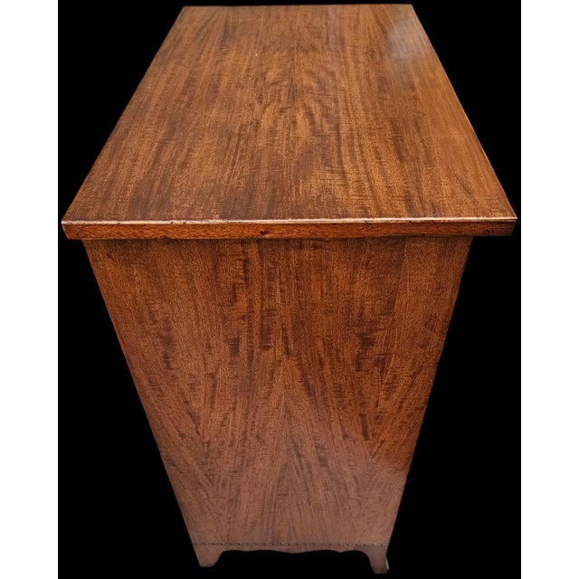 Federal Style Hepplewhite Inlaid Mahogany Chest of Drawers For Sale - Image 10 of 11