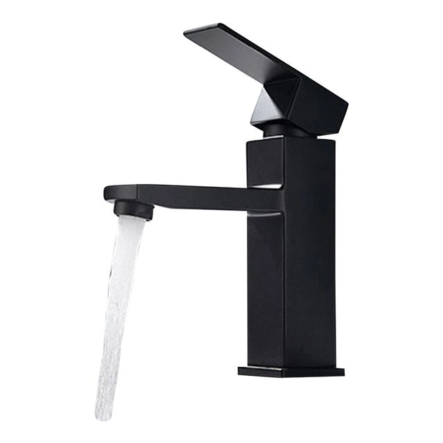 Bathroom Sink Black Faucet Single Handle One Hole Rv Commercial Lavatory Vanity For Sale