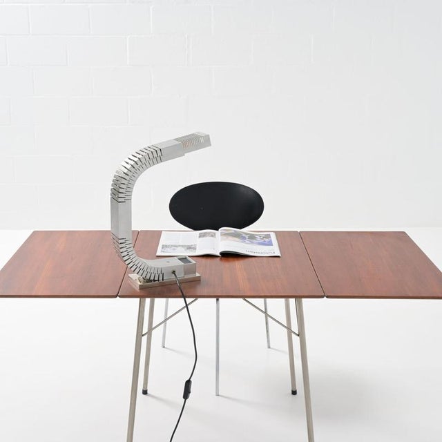 Aluminum Lamp attributed to Serge Mouille, 1950s For Sale - Image 10 of 11