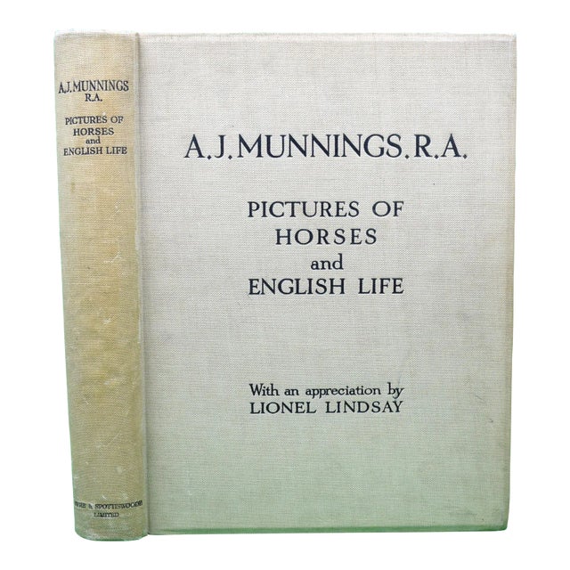 "Pictures of Horses and English Life" 1927 Munnings, A.J. R.A. For Sale