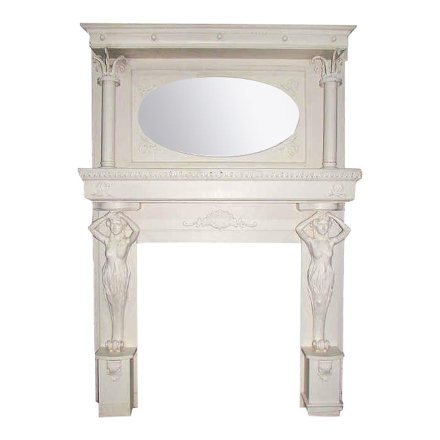 Antique European Hand Carved Fireplace Mantel Circa 1920s Chairish