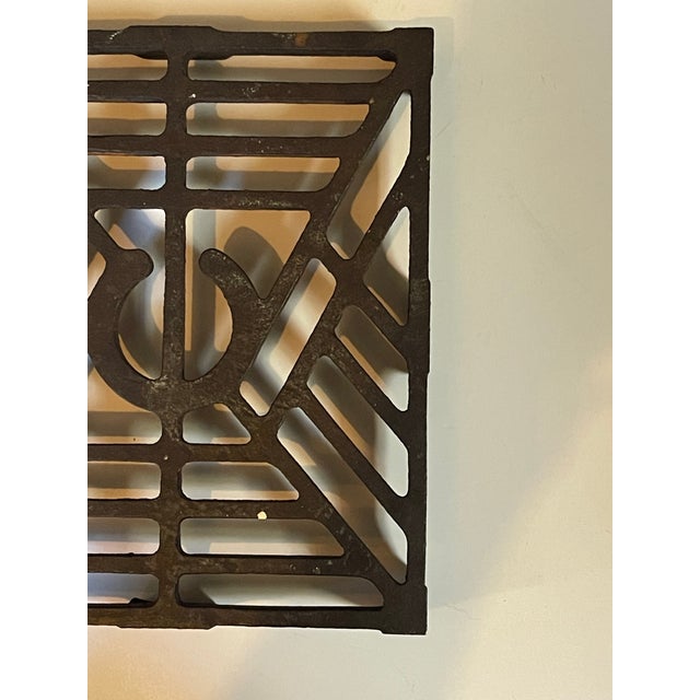 Antique Cast Iron Trivet For Sale - Image 4 of 8