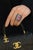 Gemstone Bochic “Capri” Vintage Ruby & Diamond & Blue Topaz Ring Set In 18K Gold & Silver For Sale - Image 7 of 15