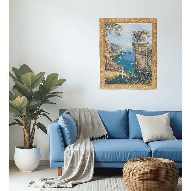 This beautiful tapestry is woven on a jacquard loom by skilled weavers, keeping alive the centuries old tradition of...