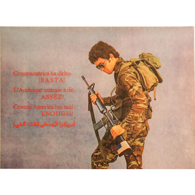 1989 Cuban Poster, Central America has said ENOUGH!, by OSPAAAL, Morante Boyerizo Regular price$600.00 Shipping calculated...
