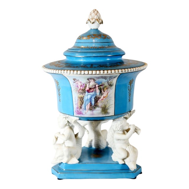 French Porcelain Vases, Set of 2 For Sale