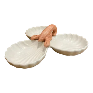 Shell and Lobster Serving Dish
