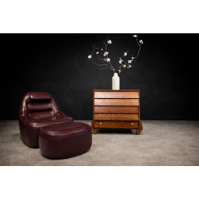 MP-113 Lounge Chair with Ottoman in Original Faux Leather by Percival Lafer, Brasil, 1970s - Lot 571A For Sale - Image 12 of 17