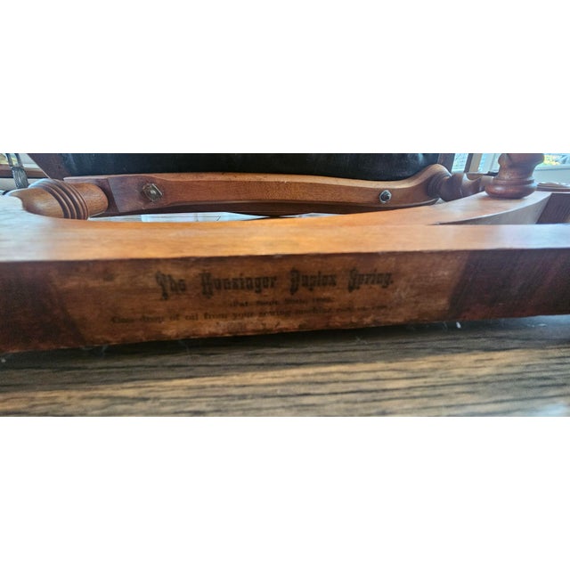 19th-Century George Hunzinger “Lollipop” Duplex Spring Platform Rocker For Sale - Image 13 of 13